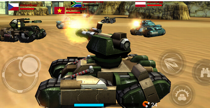 《坦克战境》3D手机开炮!真人对战!随手轰炸!